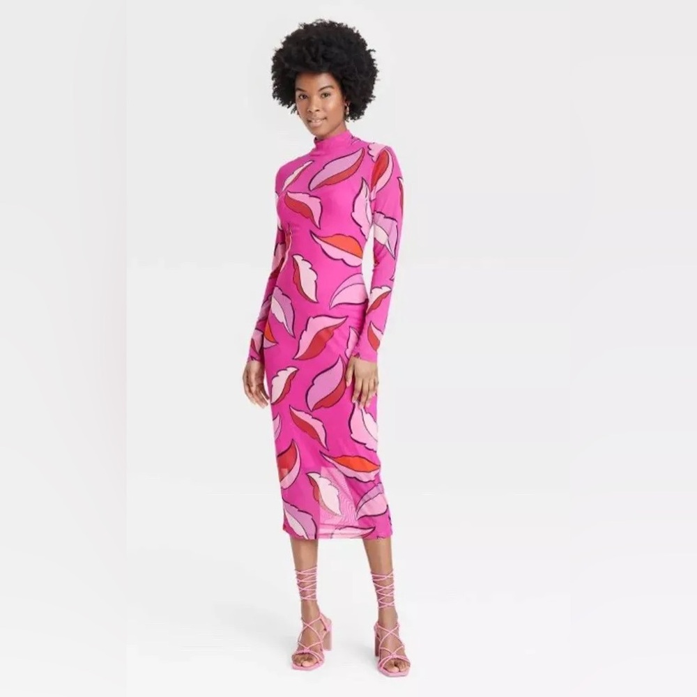 NWT Target x Sammy B Mesh Midi Bodycon Dress